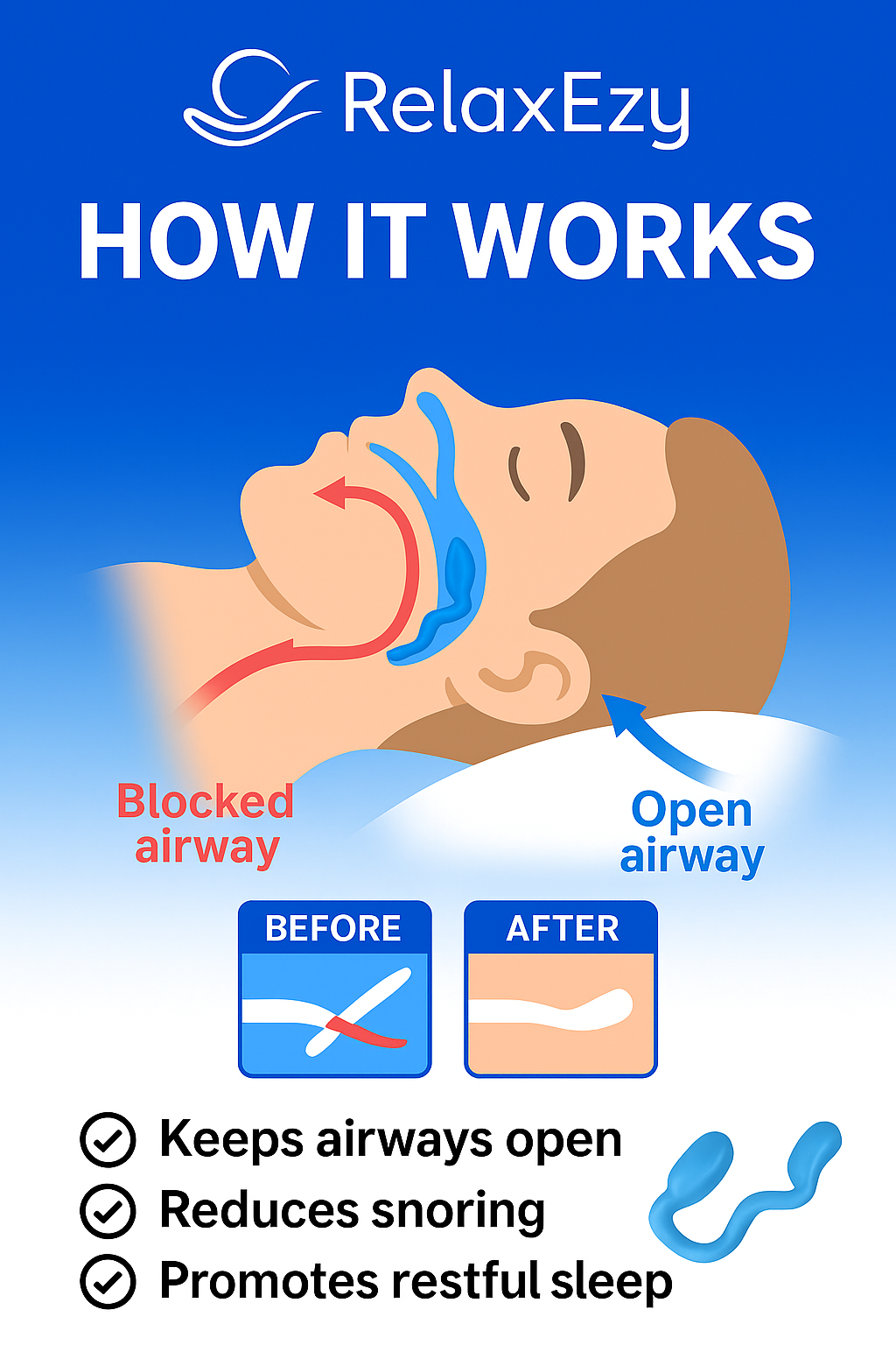 Silicone Snoring Prevention Tool