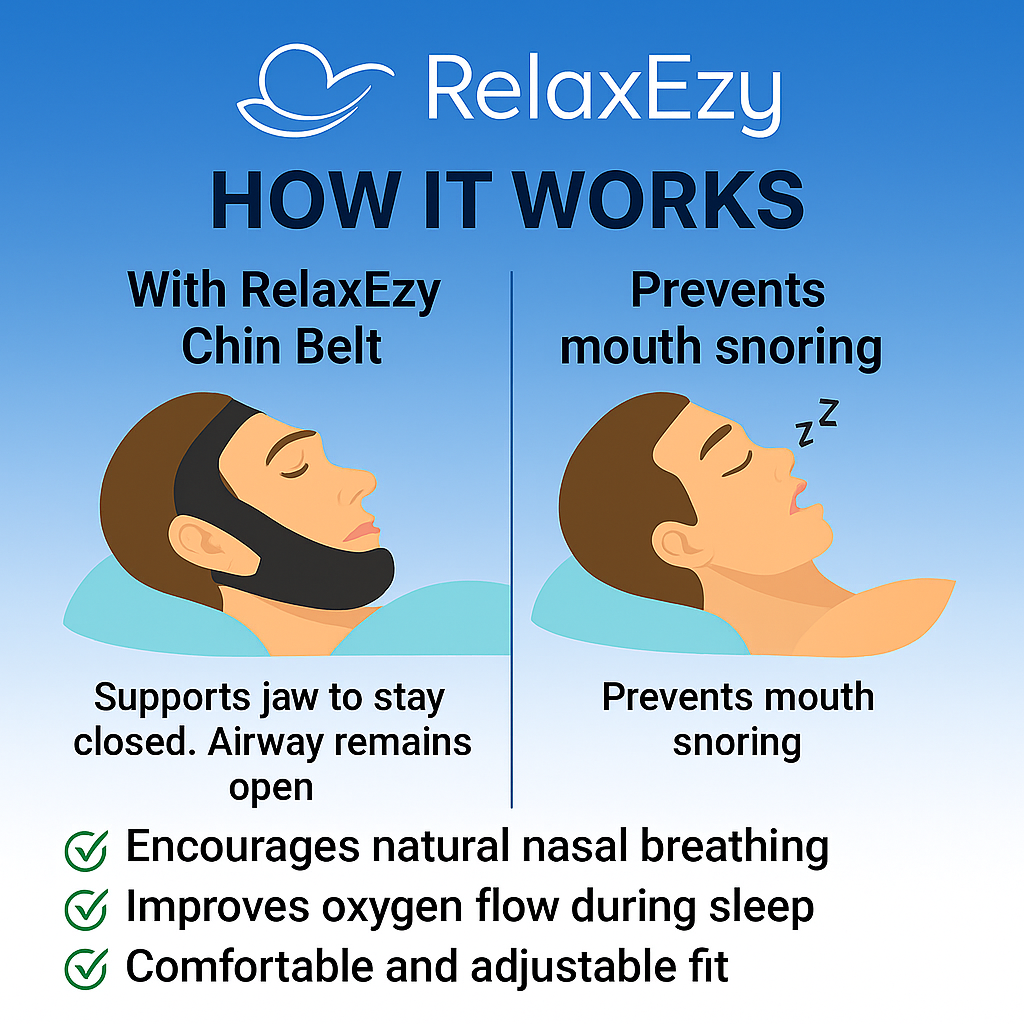 Adjustable Anti-Apnea Jaw Belt